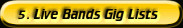 gig lists for bands and live music pubs in essex and the surrounding area